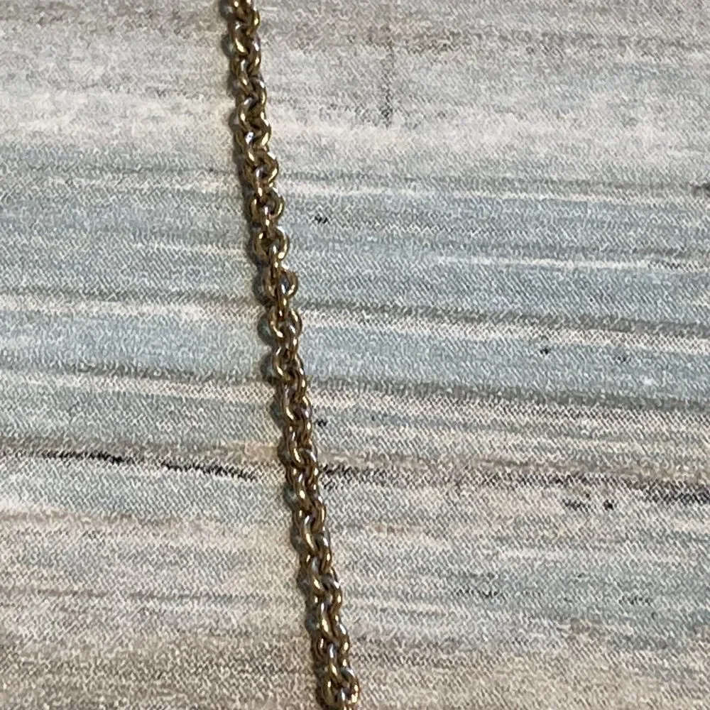 Stella & Dot Snake Sidewinder Necklace‎ gold tone rhinestones 18